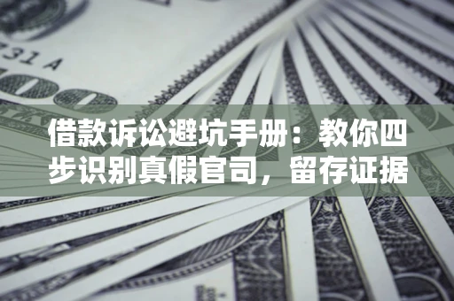 北京借款诉讼避坑手册：教你四步识别真假官司，留存证据不踩雷