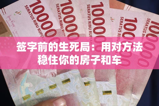 北京签字前的生死局：用对方法稳住你的房子和车