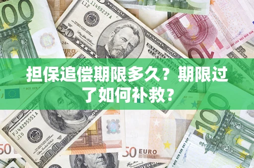 北京担保追偿期限多久？期限过了如何补救？
