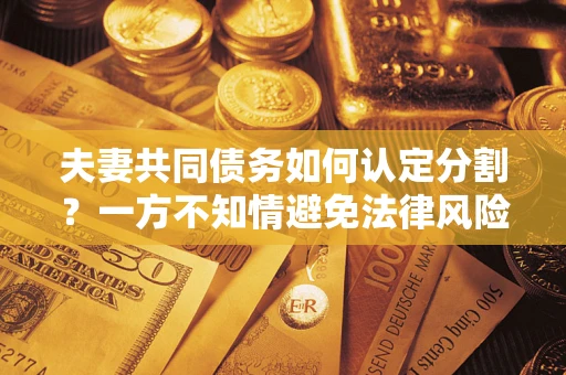 北京夫妻共同债务如何认定分割？一方不知情避免法律风险必看！